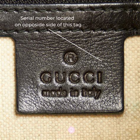 couture Gucci serial numbers